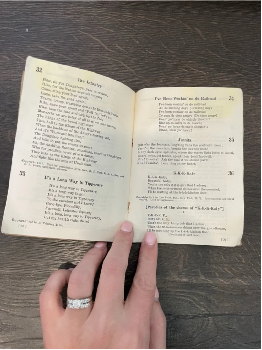 Vintage 1941 US Army Song Book WWII